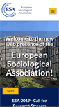 Mobile Screenshot of europeansociology.org