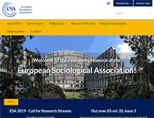 Tablet Screenshot of europeansociology.org